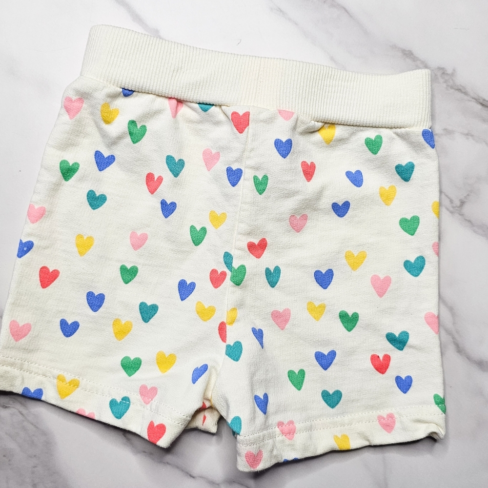 Babies Cream Long Sleeve Set w/ Multi-colored Hearts for Sz 12 Months - Picture 7 of 7
